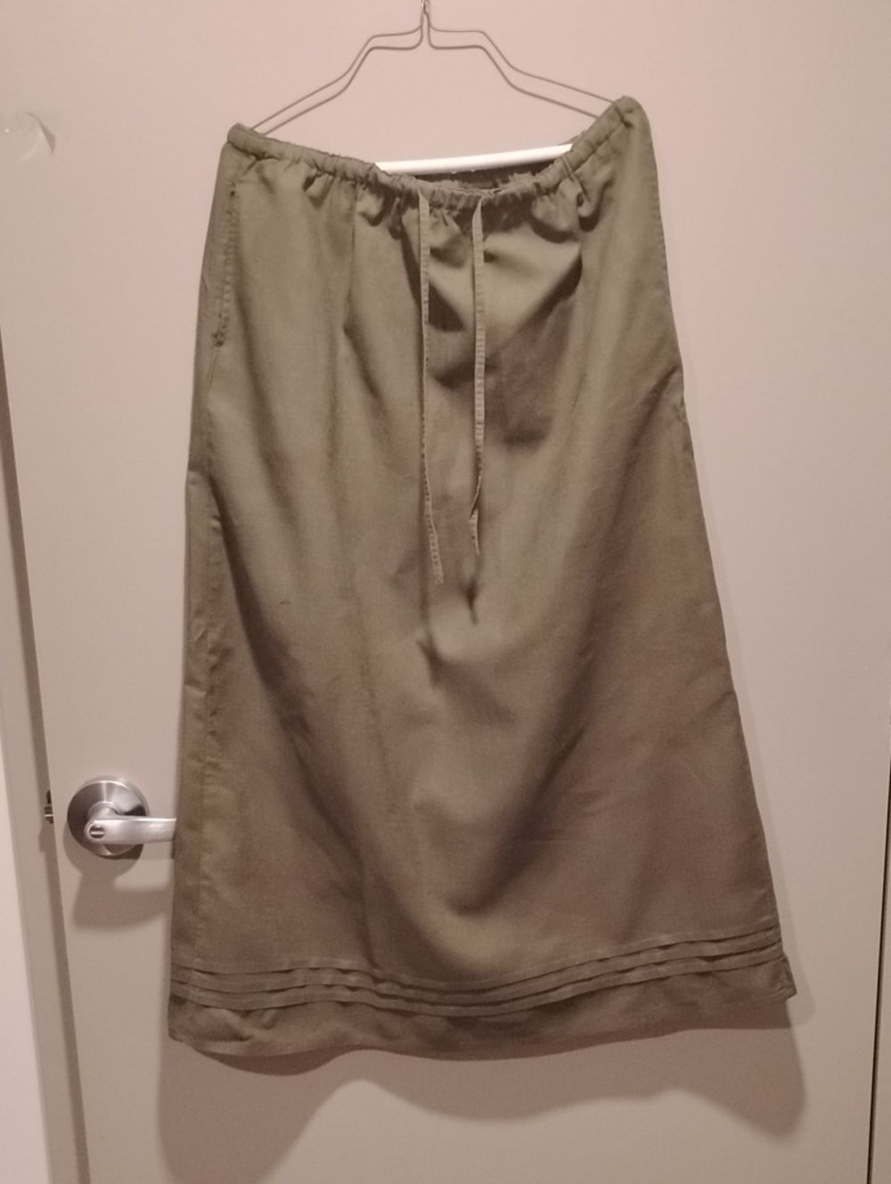 White Stag Olive A-Line Skirt with Drawstring